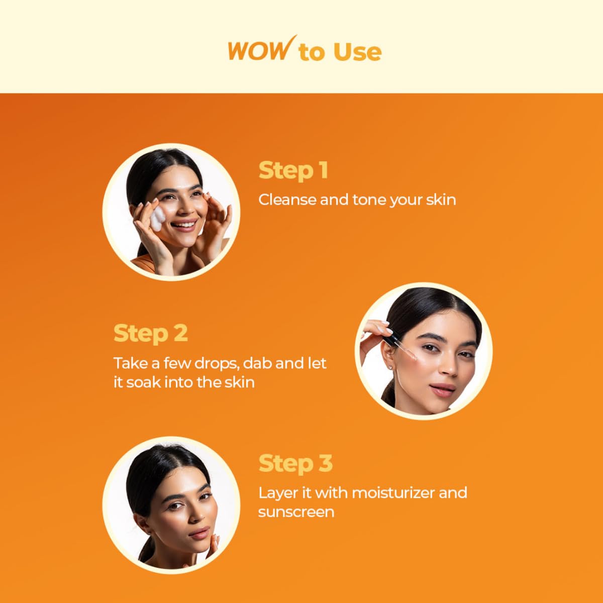 WOW Skin Science Brightening 20% Vitamin C Face Serum | Boost Collagen and Elastin for Anti aging, Skin Repair | For Dark Circles, Fine Lines | Glowing Skin | Hydrates | 30 ml
