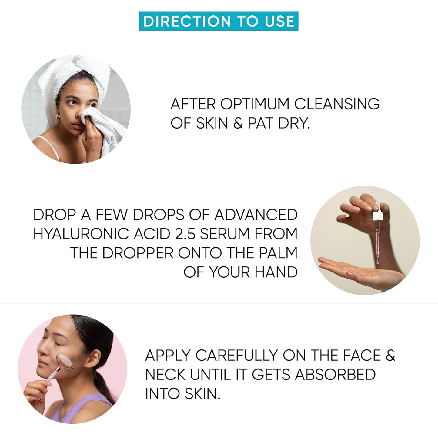 UrbanBotanics 2.5% Hyaluronic Acid Serum for Intense Hydration, Glowing Skin & Fines Lines | Daily Hydrating Face Serum For Women & Men with Dry, Normal & Oily Skin, 30 ml